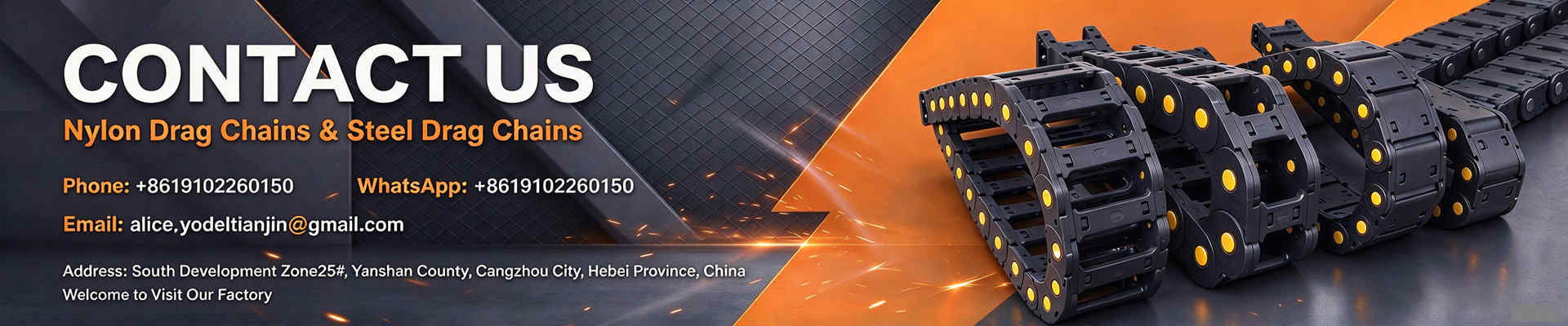 welcome to visit our cable drag chain factory