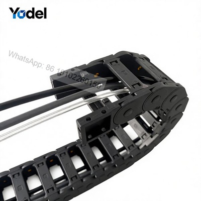 30mm Internal Height Nylon Drag Chain Showing Bending Radius and Link Design