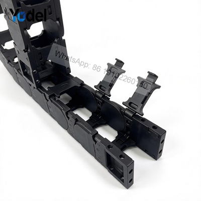 45mm Inner Height Snap Open Reinforced Nylon Cable Carrier showing hinged crossbars