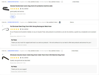 USA & Mexico Customer Drag Chain Reviews of Yodel